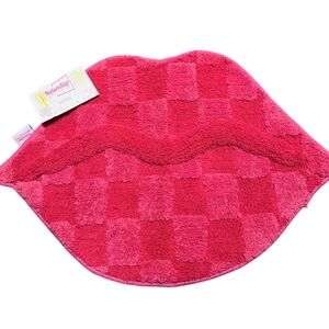 Lips Shaped Pink Rug